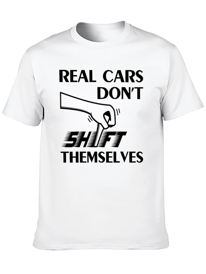 Camiseta Negra: ¡Los Coches Reales No Se Cambian Solos!