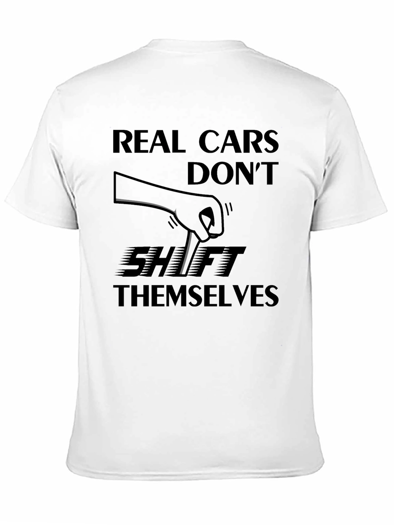 Camiseta Negra: ¡Los Coches Reales No Se Cambian Solos!