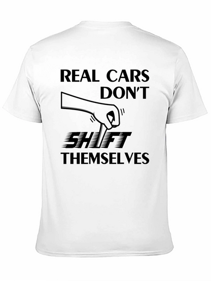 Camiseta Negra: ¡Los Coches Reales No Se Cambian Solos!