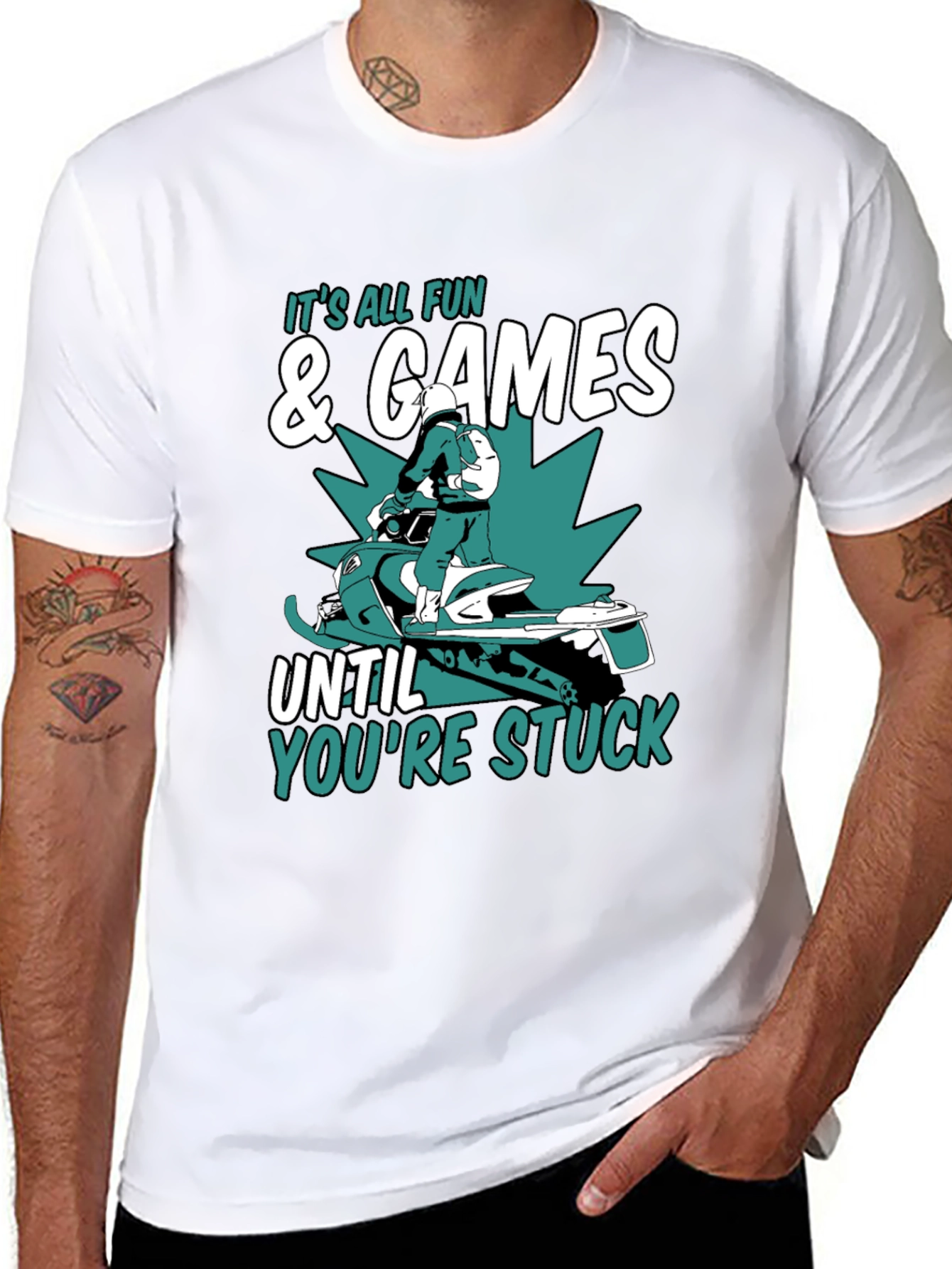 Camiseta Gráfica: Diversión y Aventuras en la Nieve