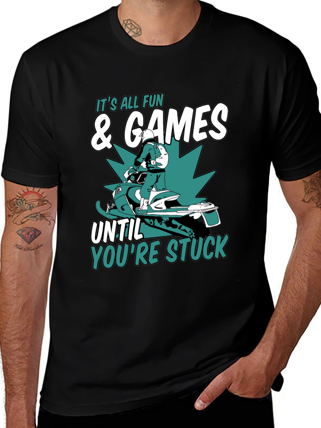 Camiseta Gráfica: Diversión y Aventuras en la Nieve