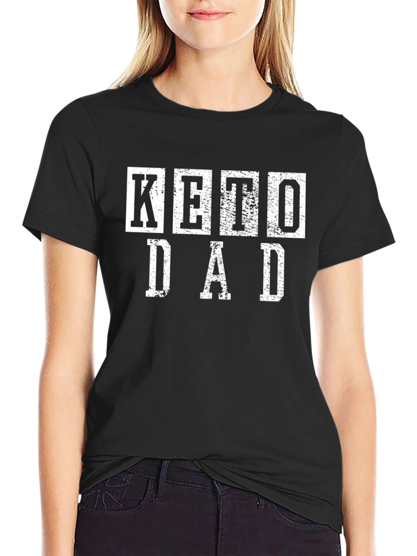 Camiseta Negra Keto Dad para Hombre