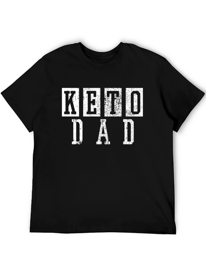 Camiseta Negra Keto Dad para Hombre