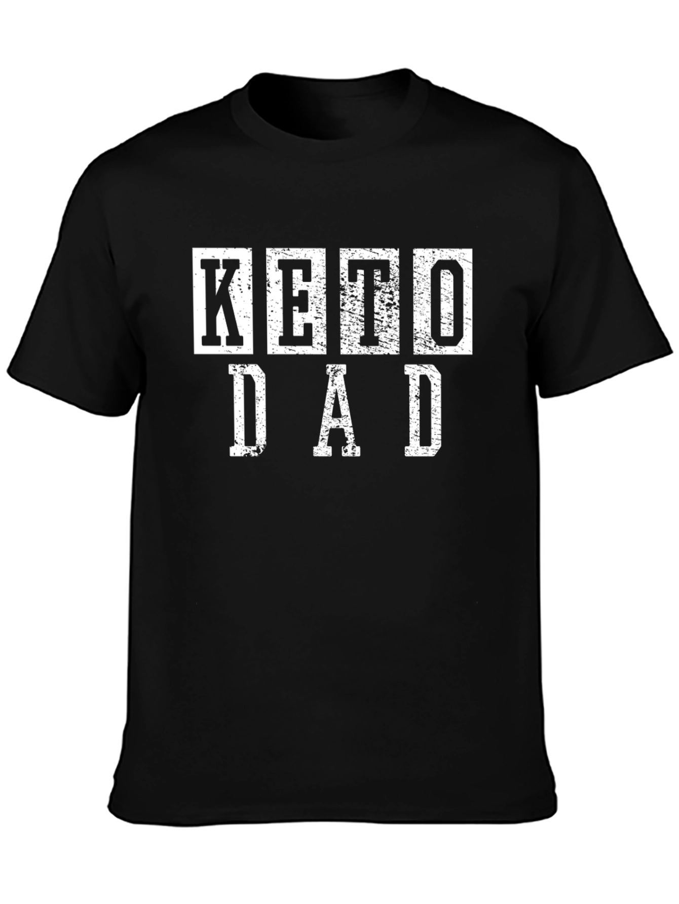 Camiseta Negra Keto Dad para Hombre