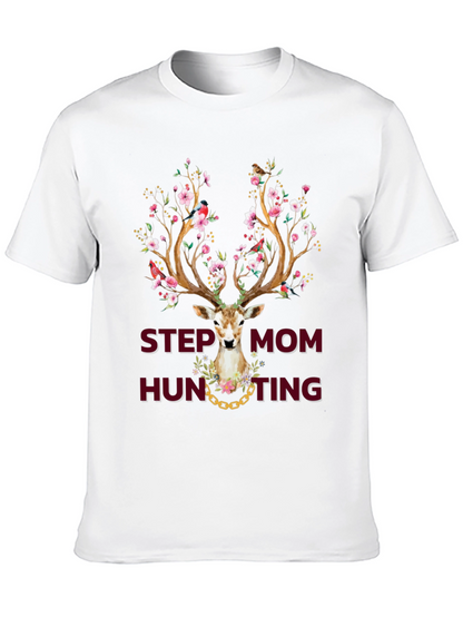 Camiseta Estampada Step Mom Hunting Ciervo Floral