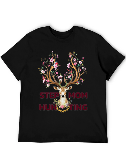 Camiseta Estampada Step Mom Hunting Ciervo Floral