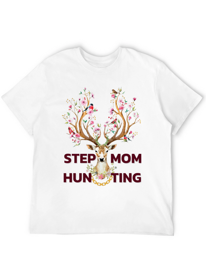 Camiseta Estampada Step Mom Hunting Ciervo Floral