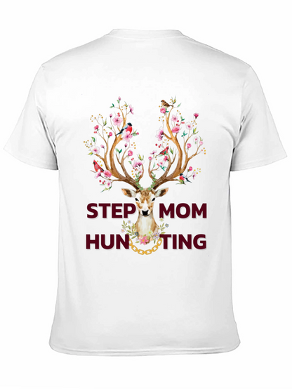Camiseta Estampada Step Mom Hunting Ciervo Floral