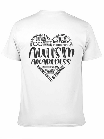 Camiseta Negra Con Diseño Concienciación Autismo