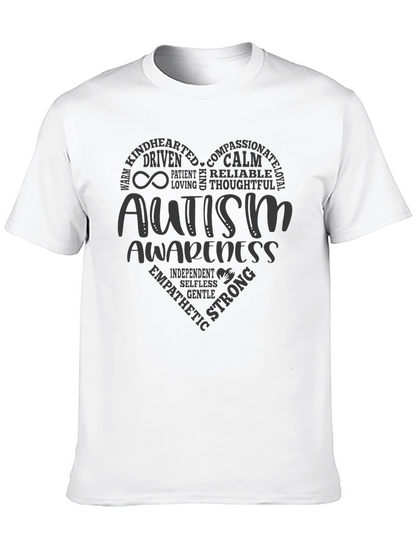 Camiseta Negra Con Diseño Concienciación Autismo