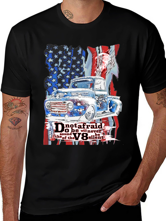 Camiseta Hombre: Clásico Americano Motor V8