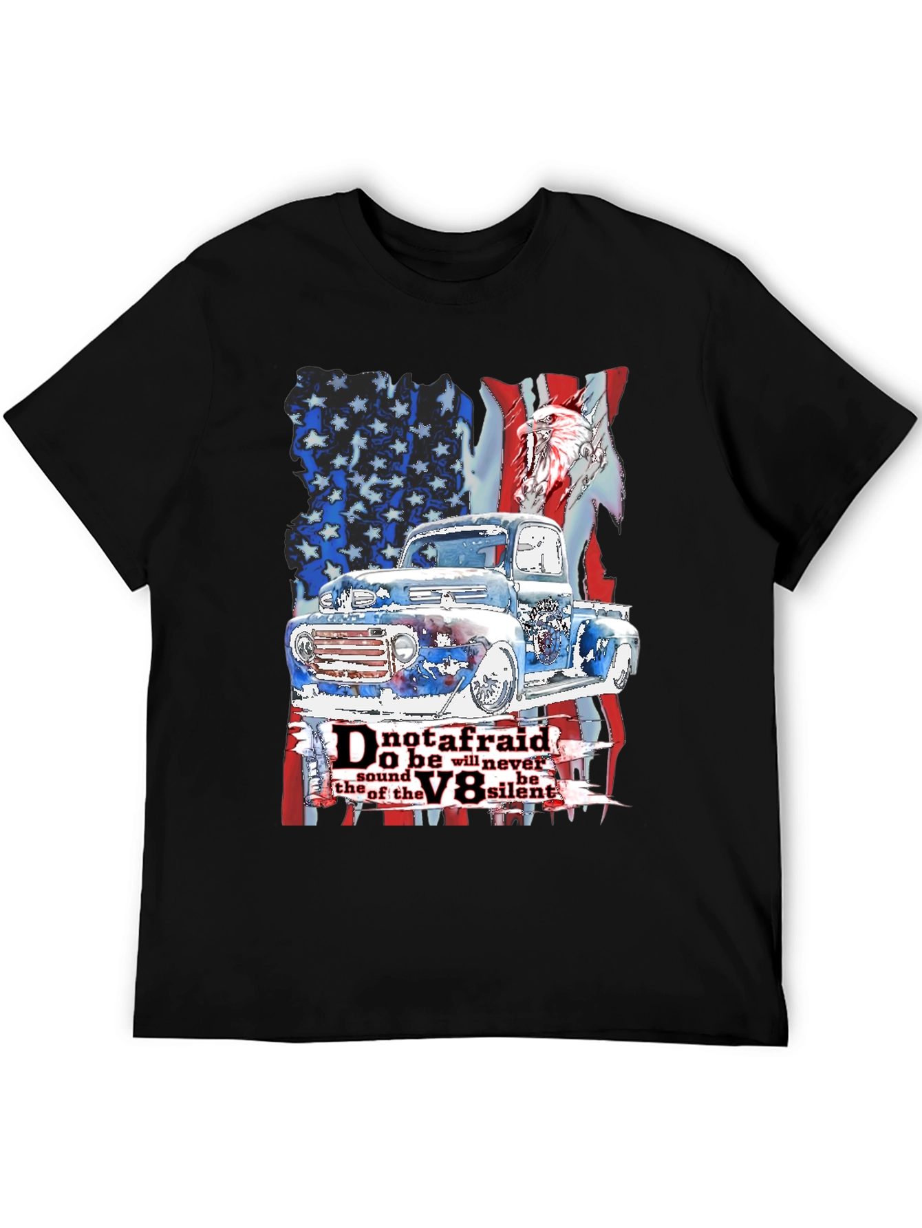 Camiseta Hombre: Clásico Americano Motor V8