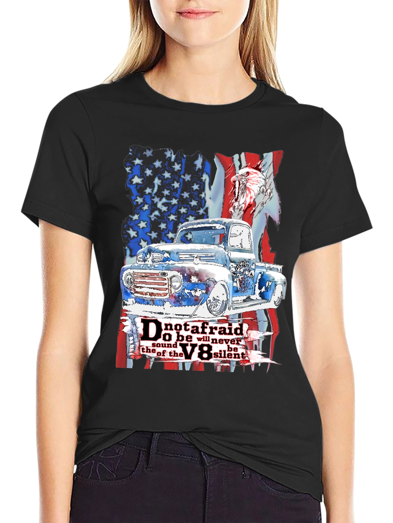 Camiseta Hombre: Clásico Americano Motor V8