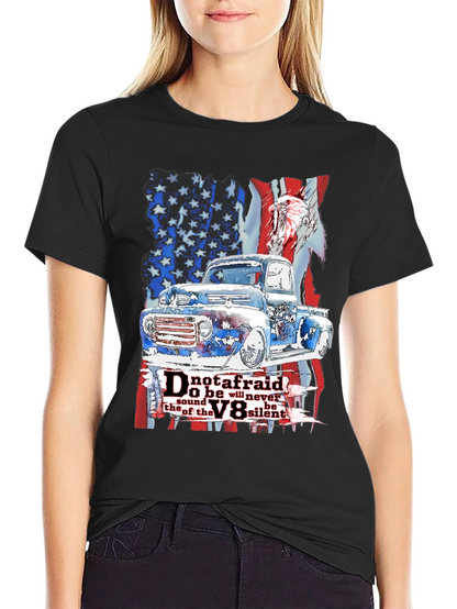 Camiseta Hombre: Clásico Americano Motor V8