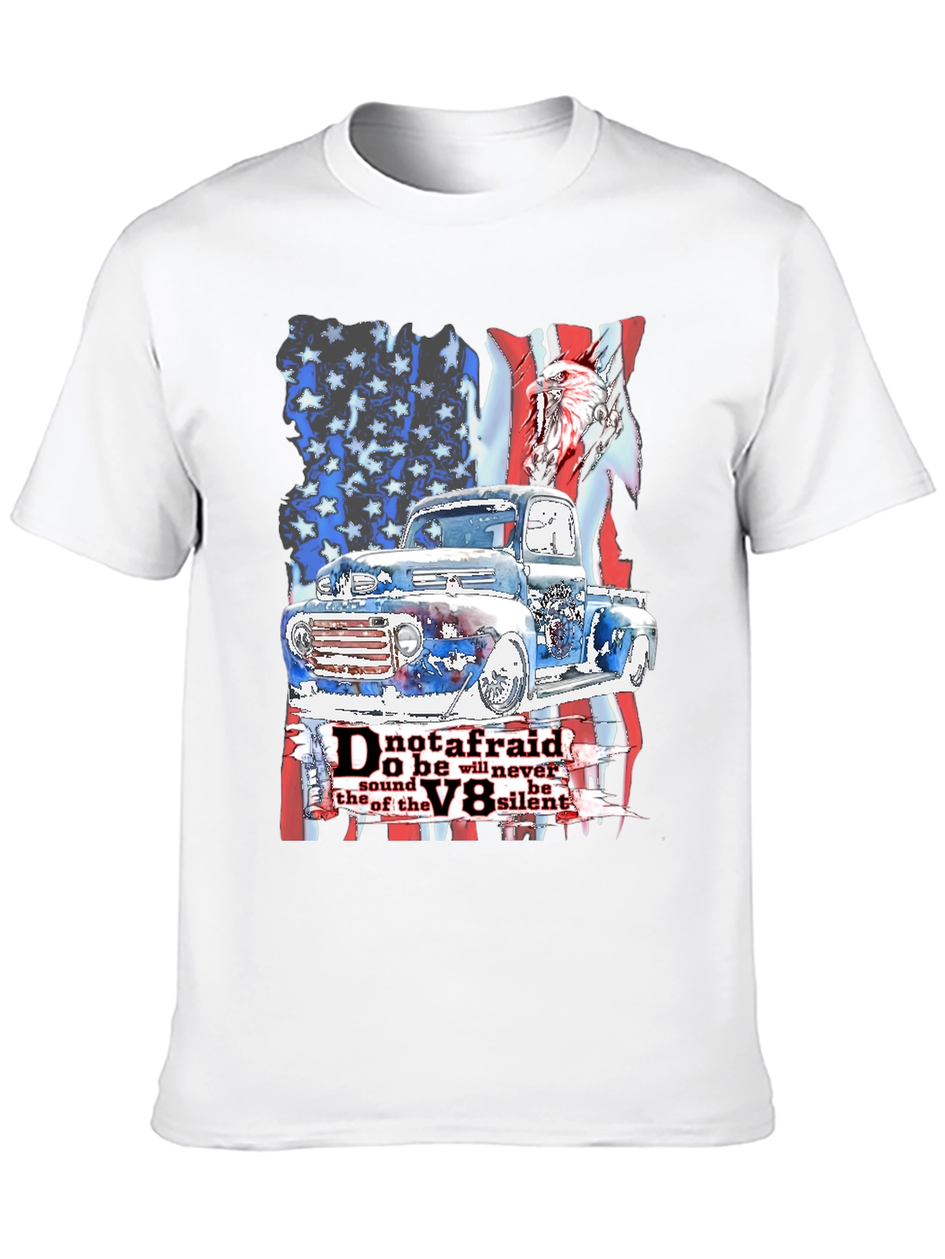 Camiseta Hombre: Clásico Americano Motor V8