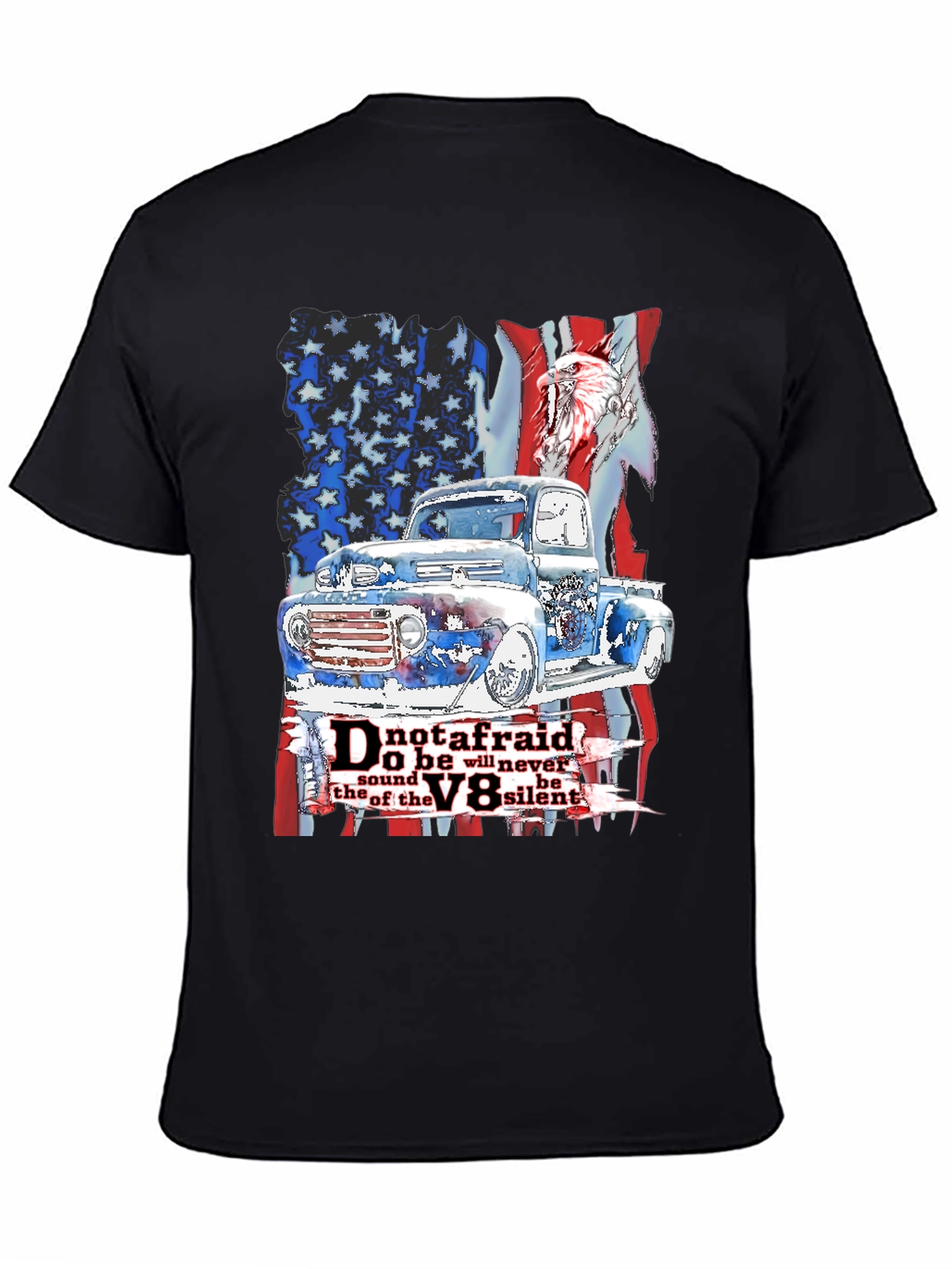 Camiseta Hombre: Clásico Americano Motor V8