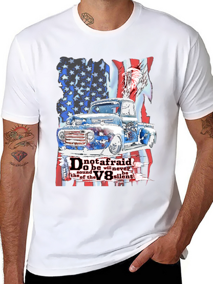 Camiseta Hombre: Clásico Americano Motor V8
