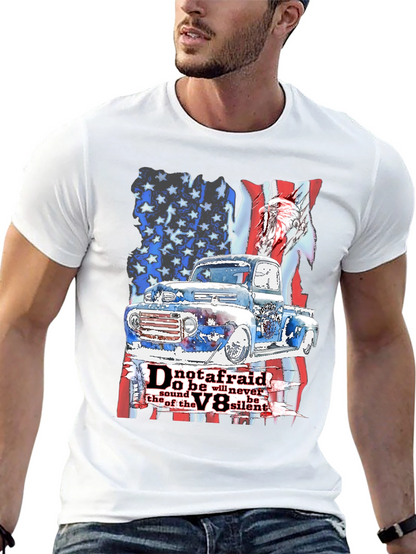 Camiseta Hombre: Clásico Americano Motor V8