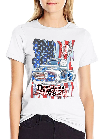 Camiseta Hombre: Clásico Americano Motor V8
