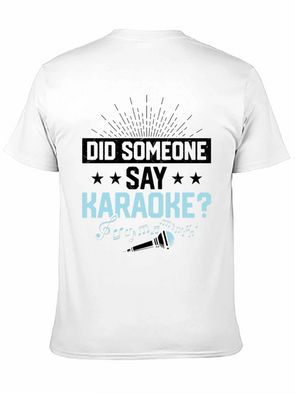 Camiseta Negra: ¿Alguien Dijo Karaoke?
