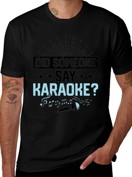 Camiseta Negra: ¿Alguien Dijo Karaoke?