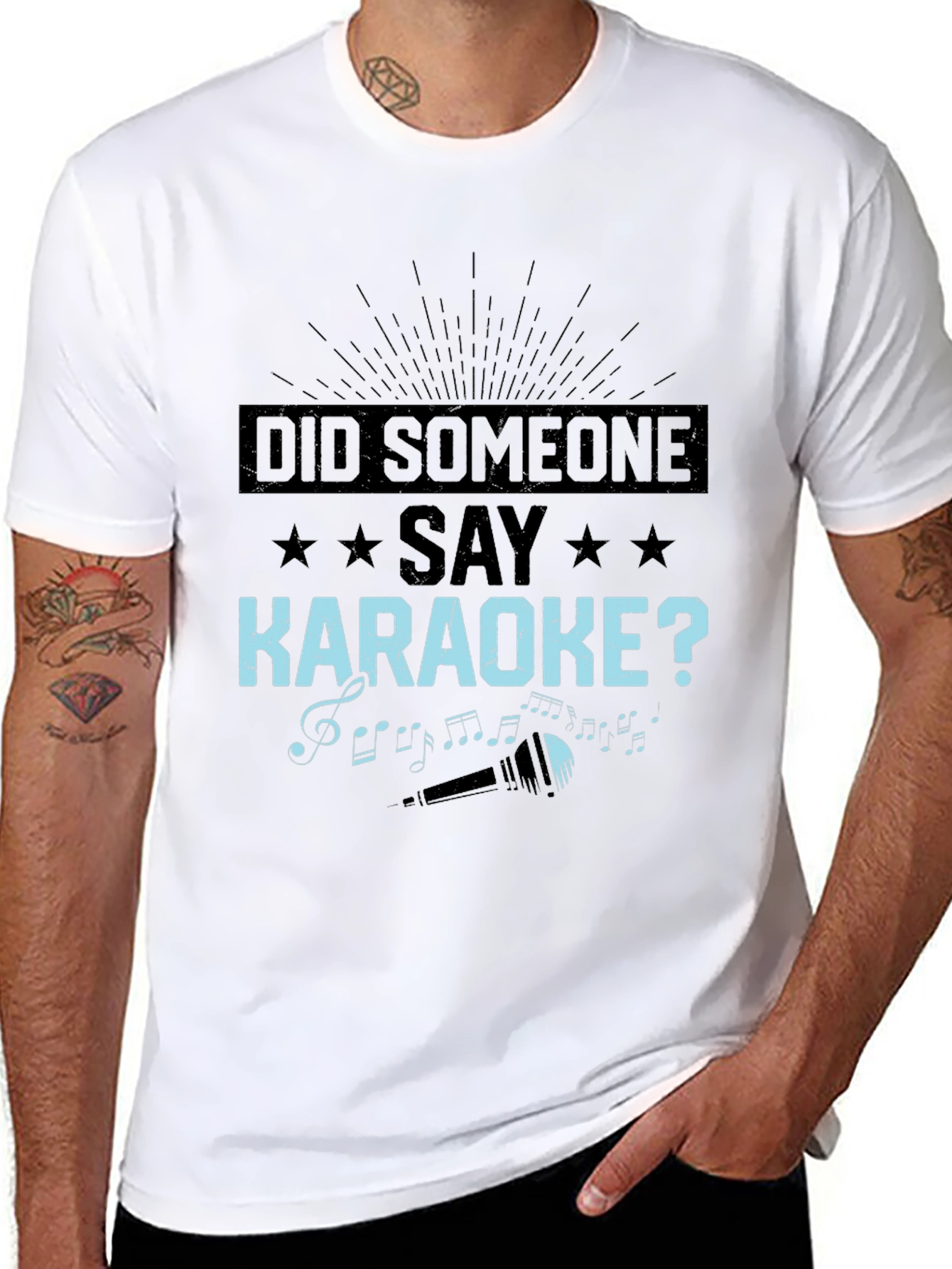 Camiseta Negra: ¿Alguien Dijo Karaoke?