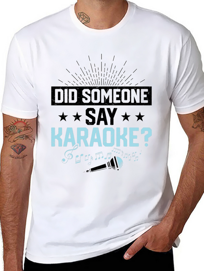 Camiseta Negra: ¿Alguien Dijo Karaoke?