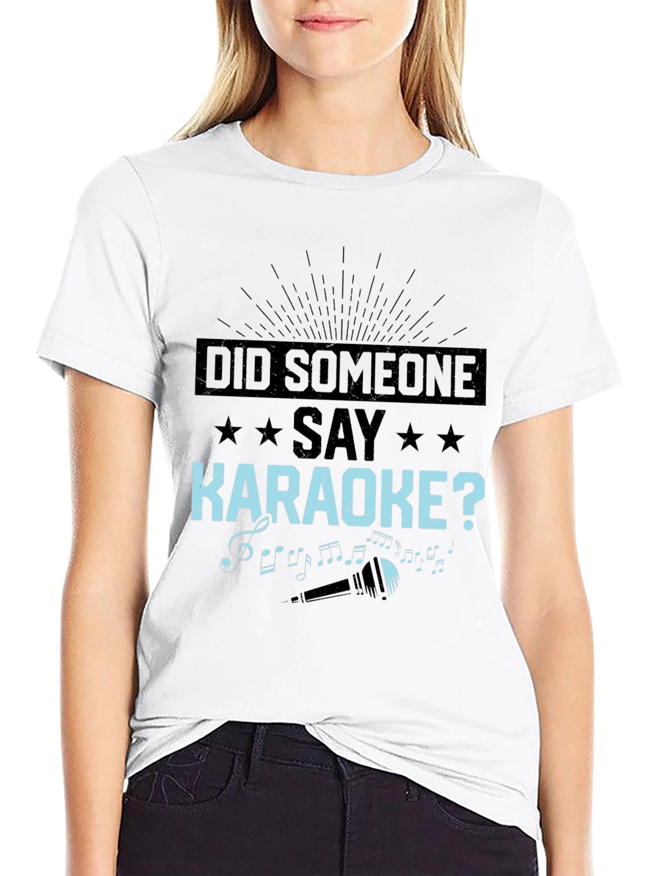 Camiseta Negra: ¿Alguien Dijo Karaoke?
