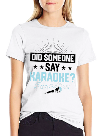 Camiseta Negra: ¿Alguien Dijo Karaoke?