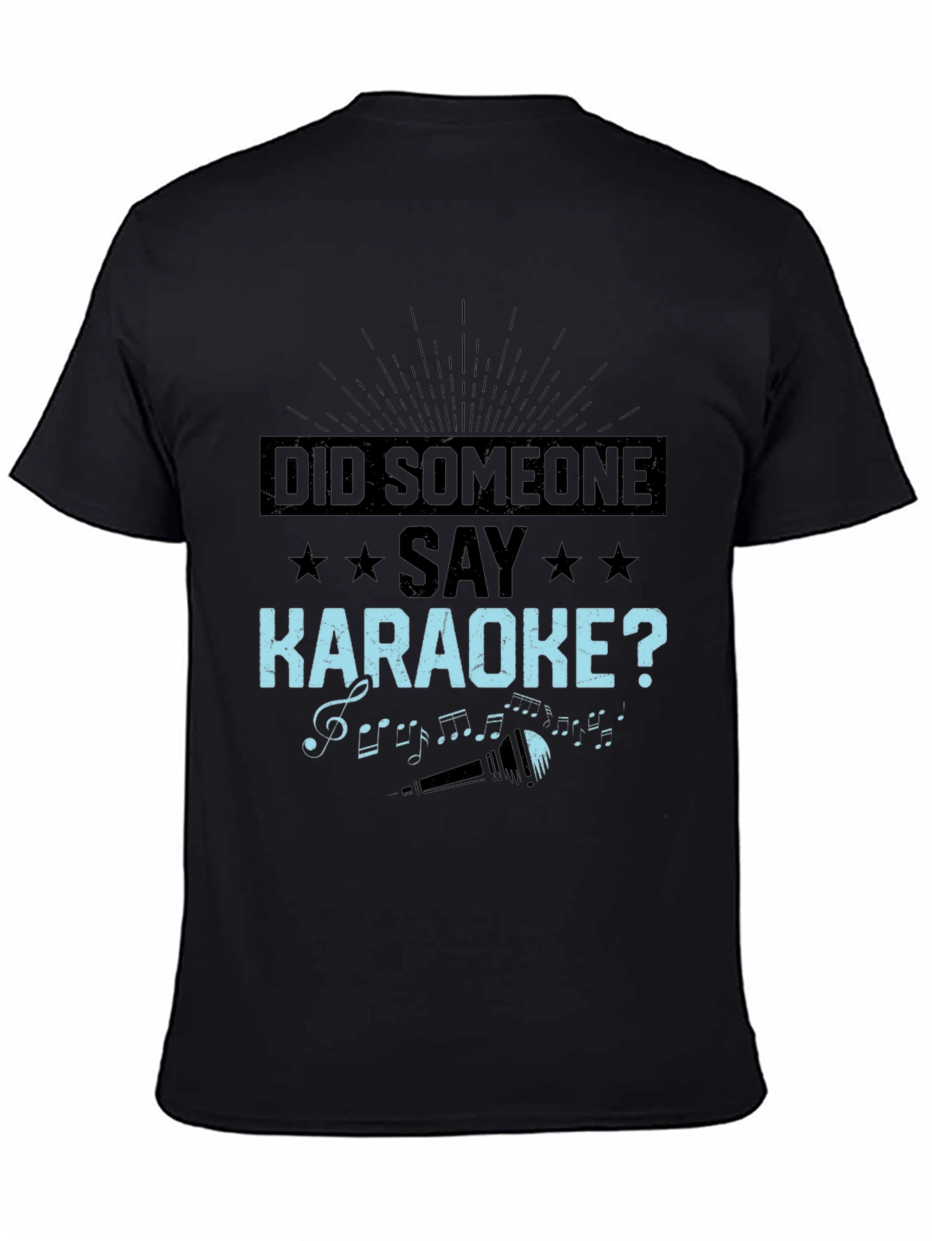 Camiseta Negra: ¿Alguien Dijo Karaoke?
