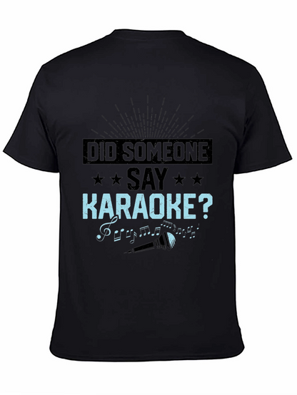 Camiseta Negra: ¿Alguien Dijo Karaoke?