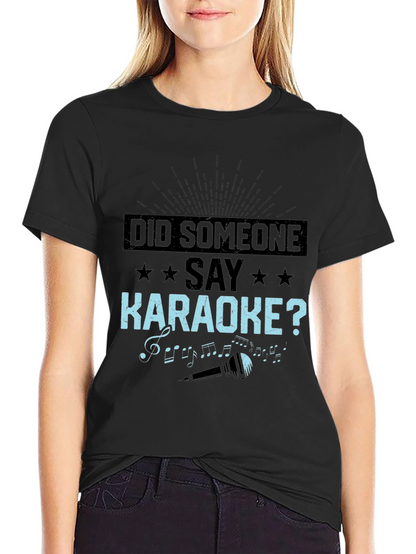 Camiseta Negra: ¿Alguien Dijo Karaoke?