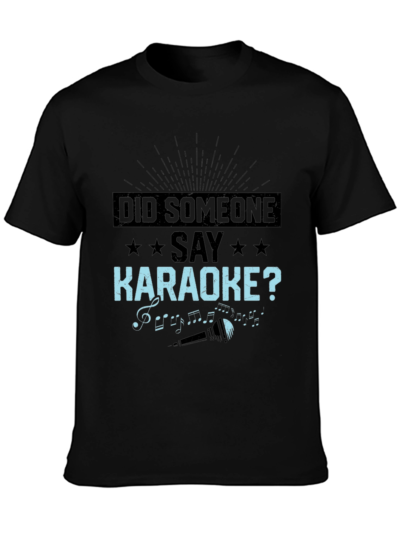 Camiseta Negra: ¿Alguien Dijo Karaoke?