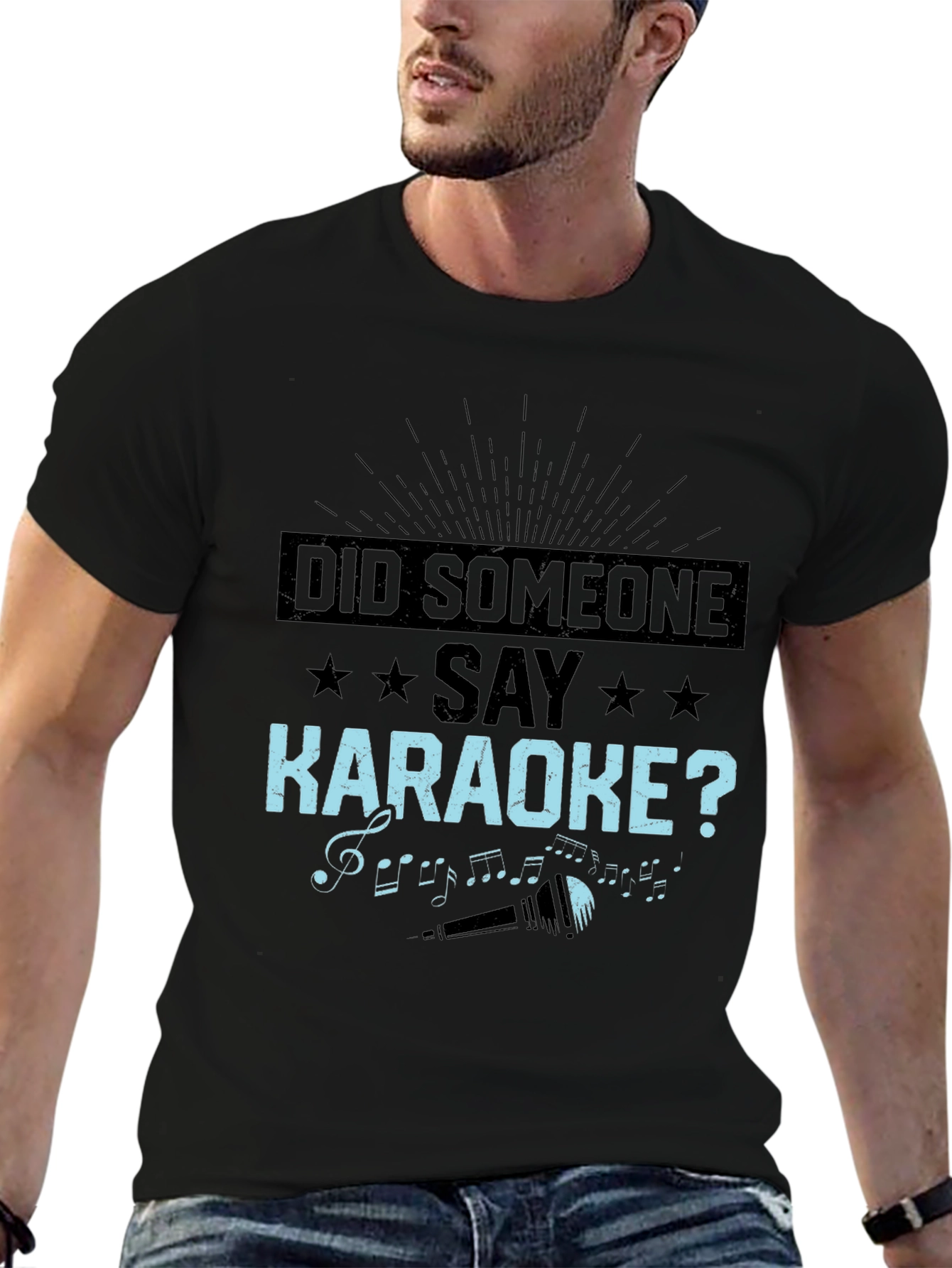Camiseta Negra: ¿Alguien Dijo Karaoke?