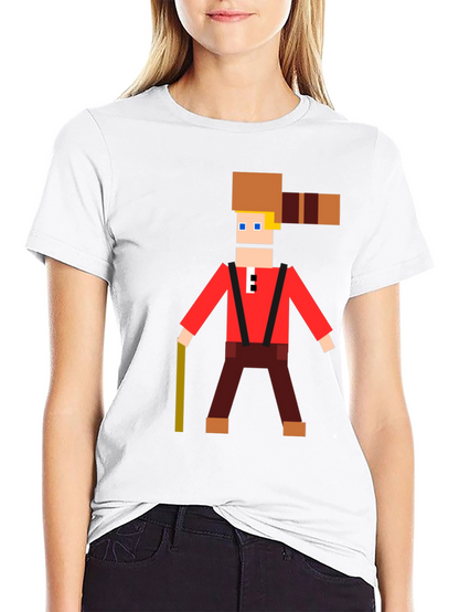 Camiseta Hombre Diseño Pixel Lumberjack