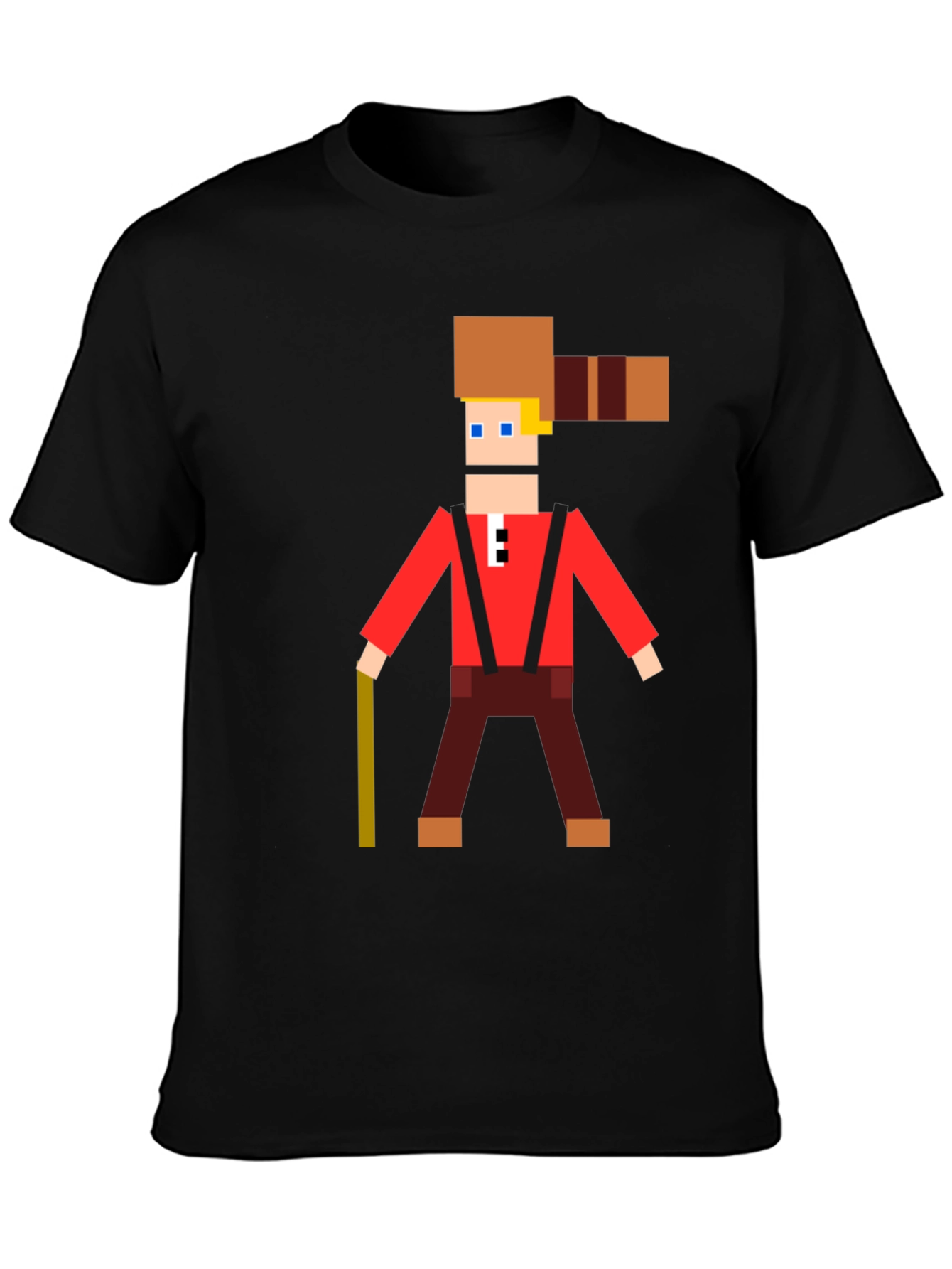 Camiseta Hombre Diseño Pixel Lumberjack