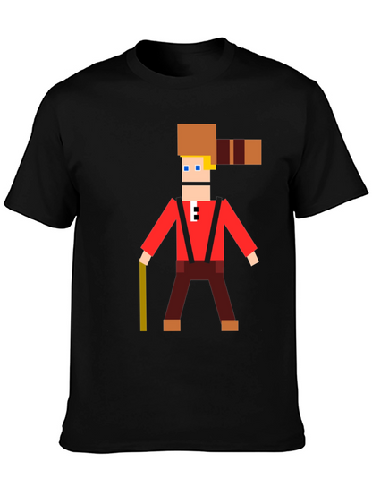 Camiseta Hombre Diseño Pixel Lumberjack