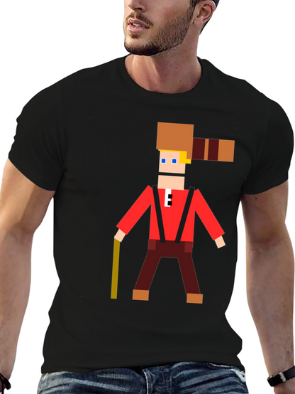 Camiseta Hombre Diseño Pixel Lumberjack