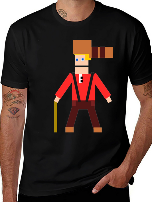 Camiseta Hombre Diseño Pixel Lumberjack