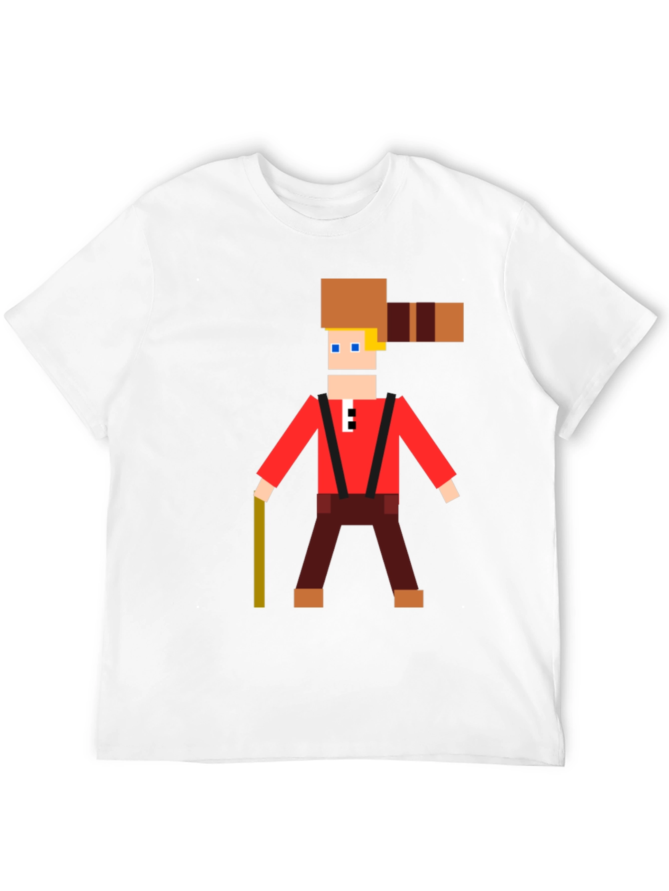 Camiseta Hombre Diseño Pixel Lumberjack