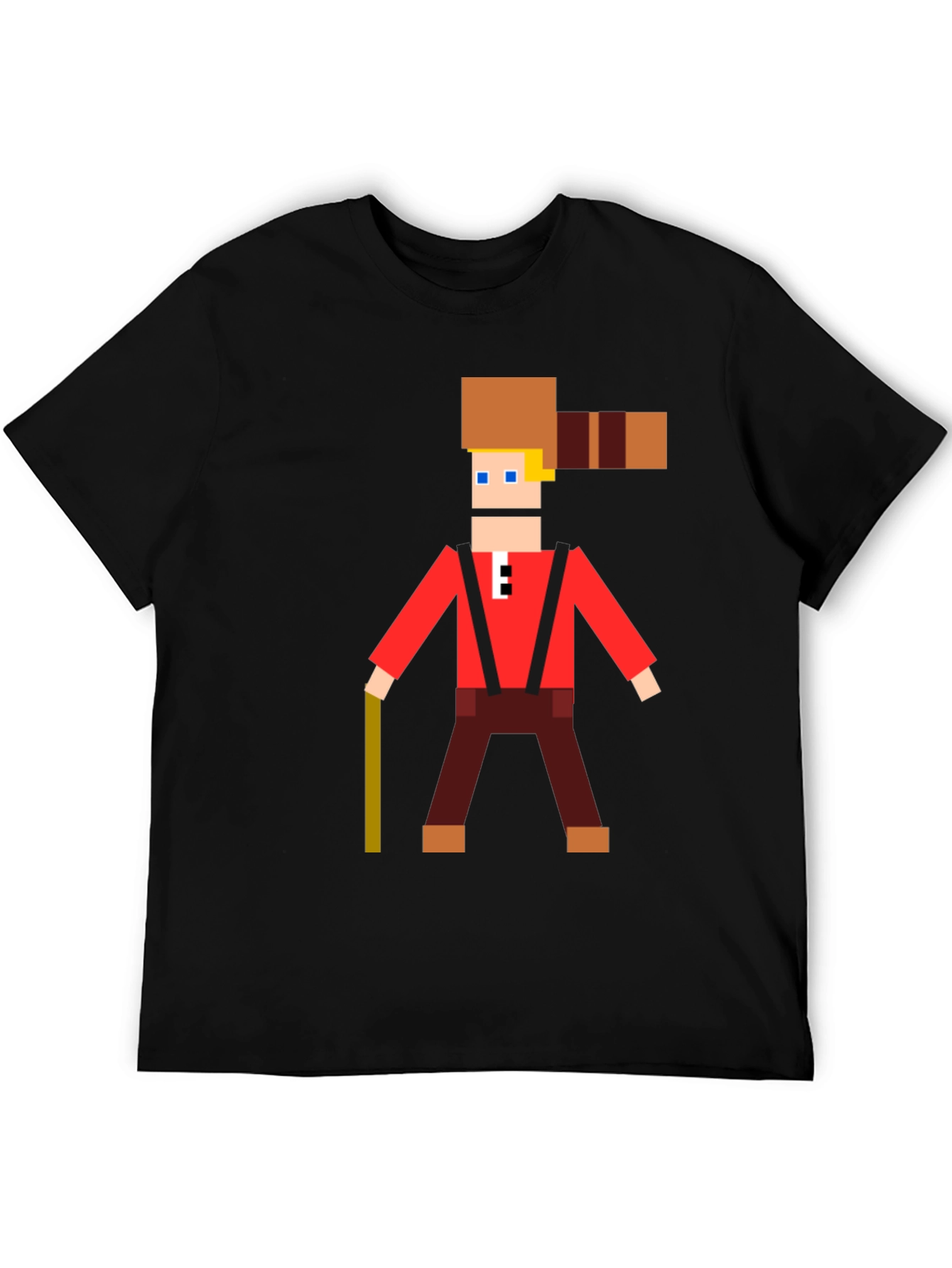 Camiseta Hombre Diseño Pixel Lumberjack