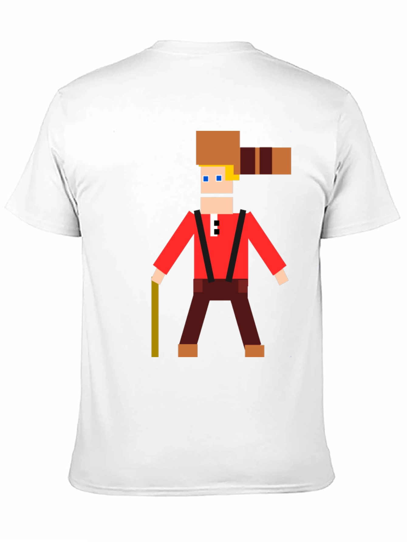 Camiseta Hombre Diseño Pixel Lumberjack