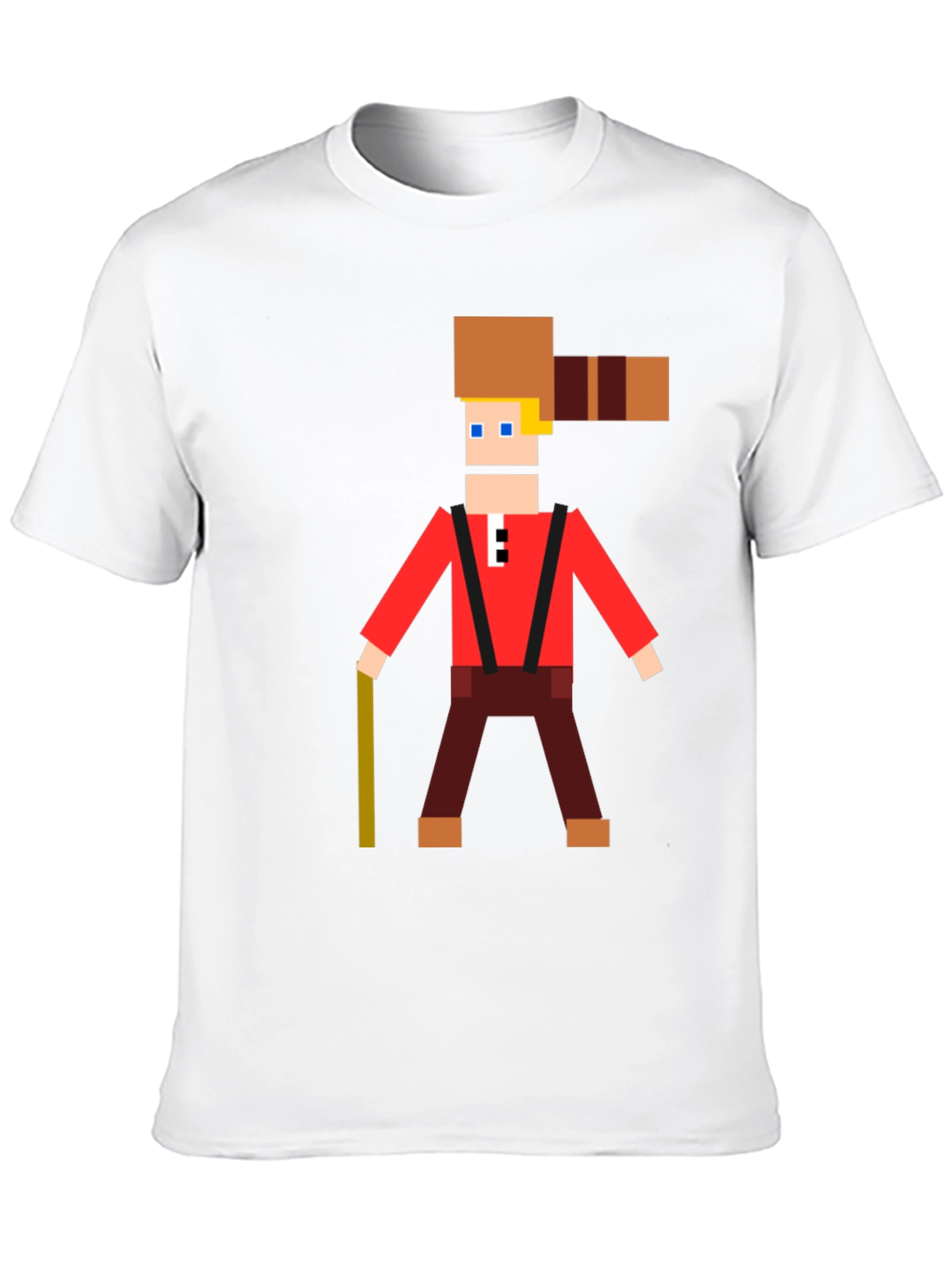 Camiseta Hombre Diseño Pixel Lumberjack