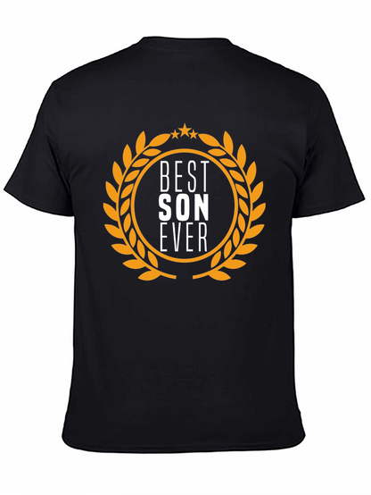 Camiseta Negra Best Son Ever - Regalo Ideal Hijo
