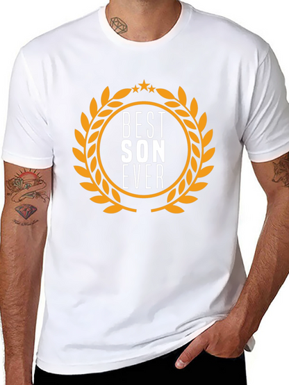 Camiseta Negra Best Son Ever - Regalo Ideal Hijo