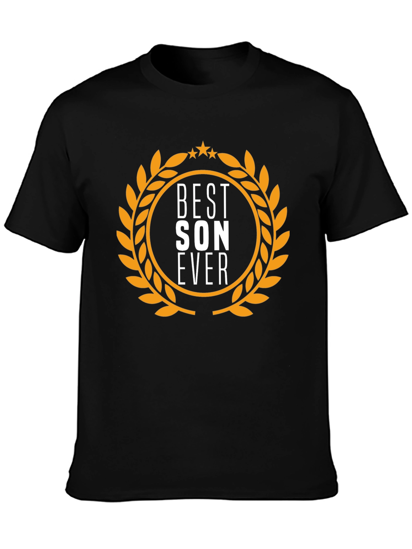 Camiseta Negra Best Son Ever - Regalo Ideal Hijo