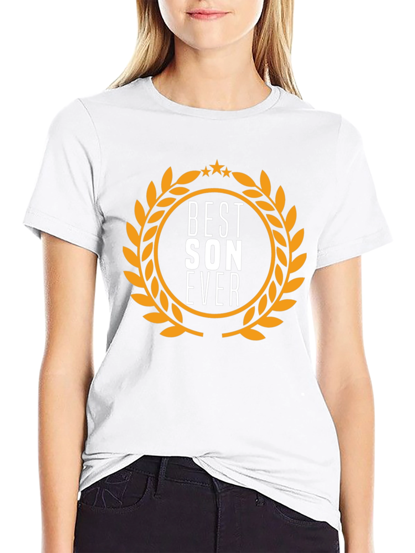 Camiseta Negra Best Son Ever - Regalo Ideal Hijo
