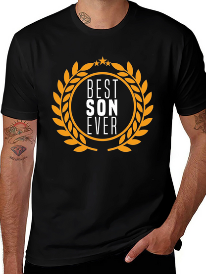 Camiseta Negra Best Son Ever - Regalo Ideal Hijo