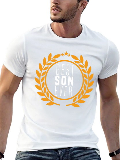 Camiseta Negra Best Son Ever - Regalo Ideal Hijo