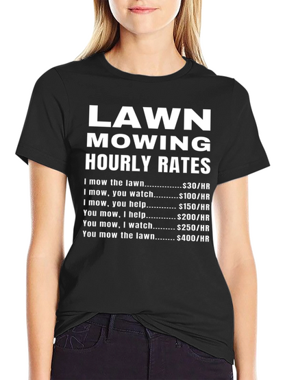 Camiseta Tarifas de Corte de Césped